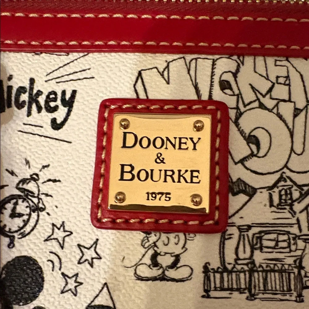 NWOT 2023 Dooney & Bourke Disney Parks Sketch Art Mickey Mouse Satchel ❤️ - Picture 4 of 9